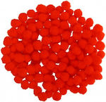 Mondi Red Craft Pom Pom Set of 200pcs