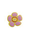 Roline Blume 596 Kinder Knopf Möbelgriff aus Kunststoff Pink-Yellow 55mm 596 1Stück