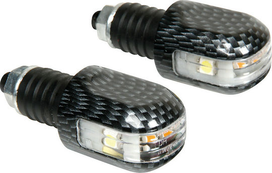 Lampa Handlebar Counterweights with LED flash in Black color