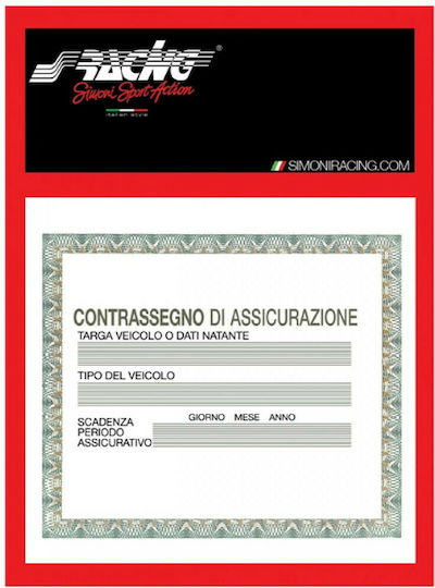 Simoni Racing Organizator documente auto Suport pentru cardul de asigurare auto autoadeziv