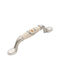 Roline 521 Antique Handle Furniture made of Porcelain & Zamak Nickel Satin Blue 120mm (Center Distance 96mm) 521 1pcs