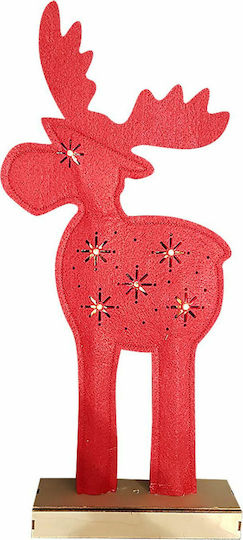 XMASfest Beleuchtet Weihnachtliche Holz Figur Rentier Höhe 47cm 2Stück
