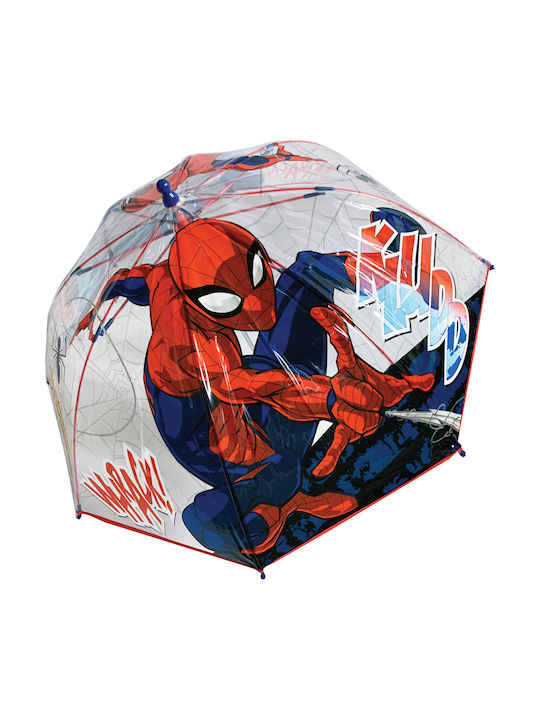 Chanos Kids Compact Umbrella Spiderman with Diameter 70cm Multicolour