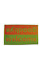 Sdim Covor de Intrare Mochetă cu Suport Antiderapant Fashion Welcome Lime Green/Orange 40x67buc