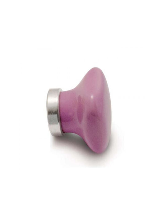 Conset C1073 Kinder Knopf Möbelgriff aus Porzellan in Rosa Farbe 30mm C1073-30S05Α50 1Stück