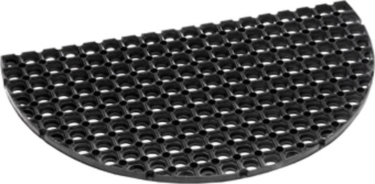 Sdim Входен Килим Овален от Каучук Domino Черен 45x75см 350-4575 Черен