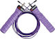 Gearup Wire / PVC Adjustable Jump Rope with Ball Bearings Purple Colour 3m