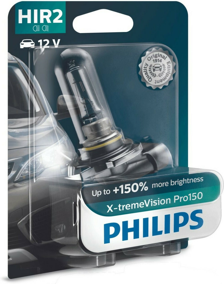2 lámparas HIR2 Philips X-tremeVision PRO150 55W 12 V - 9012XVPB1