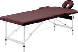 vidaXL Κρεβάτι Μασάζ Μωβ 191x70εκ.