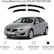 Heko Set of Windbreakers Front and Rear Car Dark Fime for Volvo S60 4pcs