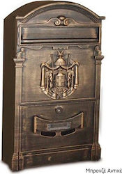 Technomax Orchidea Outdoor Mailbox Metallic Bronze 26x9x41cm