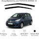Heko Set of Windbreakers Front Car Dark Fime for Toyota Verso-S 2pcs