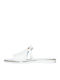 Mariella Fabiani Leather Women's Flat Sandals in White Color