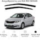 Heko Satz Windabweiser Vordere Dark Fime für Kia Rio 2Stück