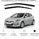 Heko Satz Windabweiser Vordere Dark Fime für Hyundai i30 2Stück