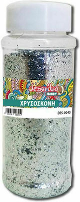 Describo Χρυσόσκονη Glitter Ασημί σε Αλατιέρα 110gr