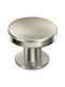 Viometale Metallic Furniture Knob 01.152 Ματ Νίκελ Ø28mm