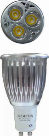 Evivak Λάμπα LED 7W 89mm για Ντουί GU10 Θερμό Λευκό 360lm