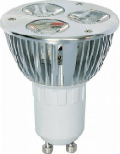 Evivak Λάμπα LED 3W για Ντουί GU10 Ψυχρό Λευκό 240lm