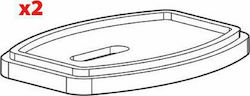 Nordrive Autodachträgerabstandshalter Gummispacer Ersatz H=6 7mm 30PL001