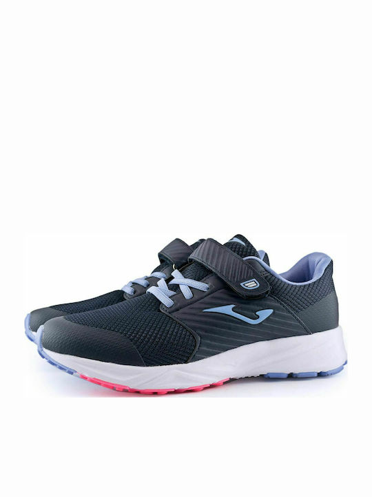 Kids Sports Shoes Running with Hoop & Loop Closure Blue