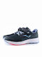 Kids Sports Shoes Running with Hoop & Loop Closure Blue