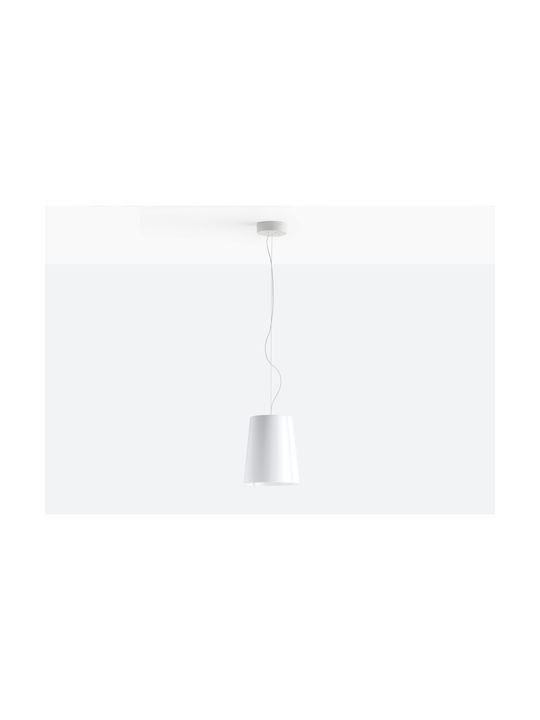 Pedrali L001S/A.BI Μοντέρνο Κρεμαστό Φωτιστικό Μονόφωτο με Ντουί E27 σε Λευκό Χρώμα