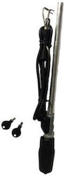 Auto Gs Car Antenna Fender ΚΤ29 Retractable for Radio in Silver Color