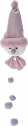 Iliadis Christmas Fabric Ceiling Pendant Figure Pink 50cm 2pcs