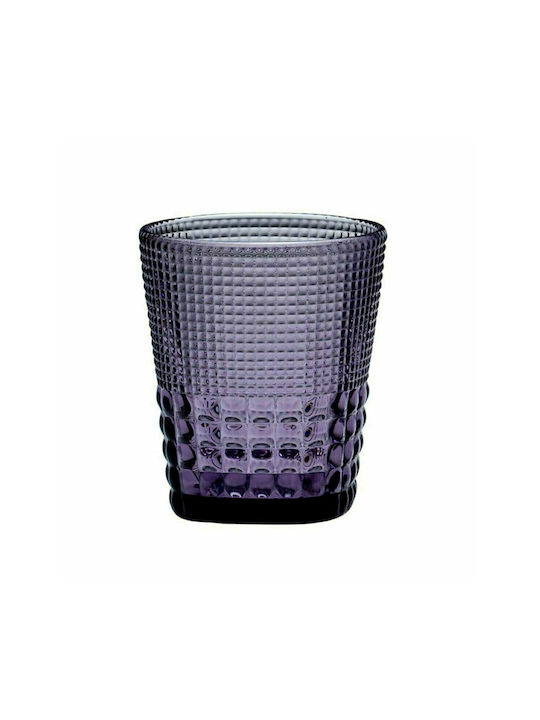 HFA Pearls Glass Set Whiskey made of Glass in Purple Color 400ml 6pcs