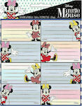 Gim Notebook Labels Minnie 16pcs