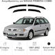 Heko Set of Windbreakers Front and Rear Car Dark Fime for Nissan Primera 4pcs