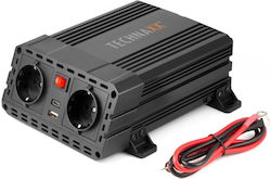 Technaxx Power Car Inverter 600W to Converter 12V DC in 230V AC with 1xUSB