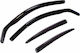 Heko Set of Windbreakers Front and Rear Car Dark Fime for Toyota Corolla 4pcs