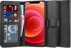 Tech-Protect Wallet 2 Synthetisches Leder Schwarz (iPhone 12 / 12 Pro) 21255