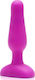 b-Vibe Novice Plug Anal Plug mit kabelloser Funktion und Vibration Fuchsie 10cm