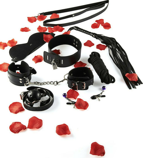 ToyJoy Amazing Bondage Kit BDSM Kit in Black Color 6pcs