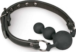Easytoys Ball Gag with Silicone Beads Φίμωτρο σε Μαύρο Χρώμα
