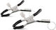 Easytoys Screw Clamps with Attachment Ring Σφιγκτήρες Θηλών σε Μαύρο Χρώμα