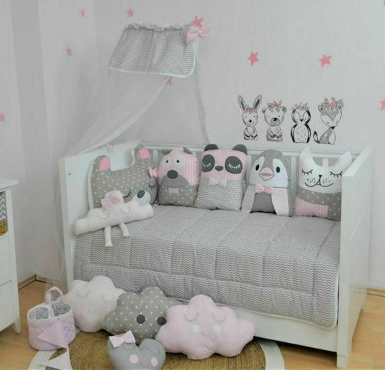Baby Star Tiny Friends Borduri Pentru Pătuț Internă 40x185cm