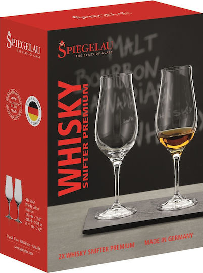 Spiegelau Vino Grande Σετ Ποτήρια Ουίσκι από Κρύσταλλο Κολωνάτα 280ml 2τμχ