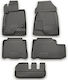 Novline Satz Vorder- und Hintermatten Wannenartig 5Stück aus TPE für Chevrolet Captiva 2011-2015 Gray