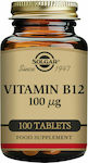 Solgar Vitamin B12 Vitamin for Nervous System Health 100mcg 100 tabs