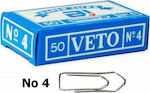 Veto No.4 Paper Clip 33mm Μεταλλικοί 50pcs
