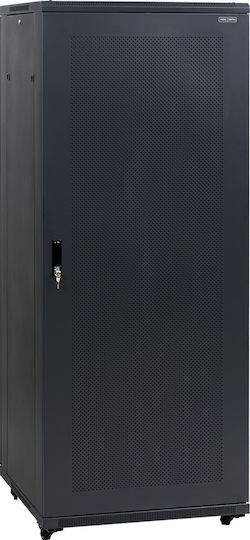 Central Επιδαπέδια Καμπίνα Rack 42U με 2 Διάτρητες Πόρτες 60x80x207cm Μαύρο 9900 2 680 42/C2