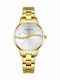 Mini Focus Damen Uhr mit Gold Metallarmband