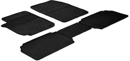Gledring Set of Front and Rear Mats 5pcs for Citroen Xsara 2010 Black