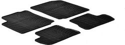 Gledring Set Front and Back 4pcs for Citroen C2 2003+ Black