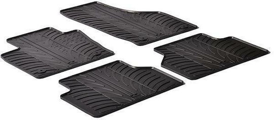 Gledring Set of Front and Rear Mats 4pcs for Audi Q3 2011 Black