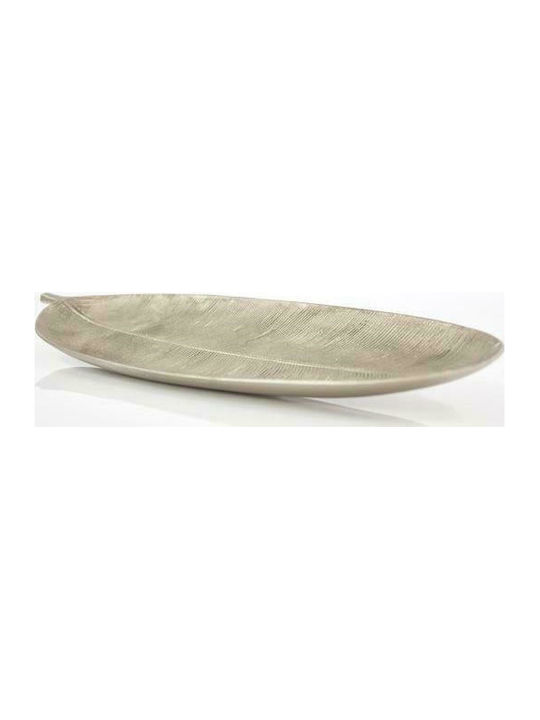 Eurolamp Christmas Platter Wooden Gold L40xW14.5xD3cm.